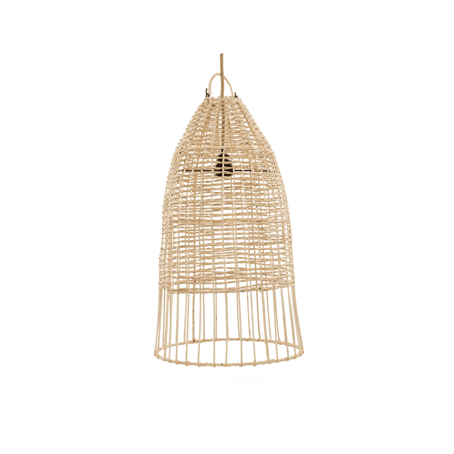 Hanging Rattan Palm Lampshade - Image 1